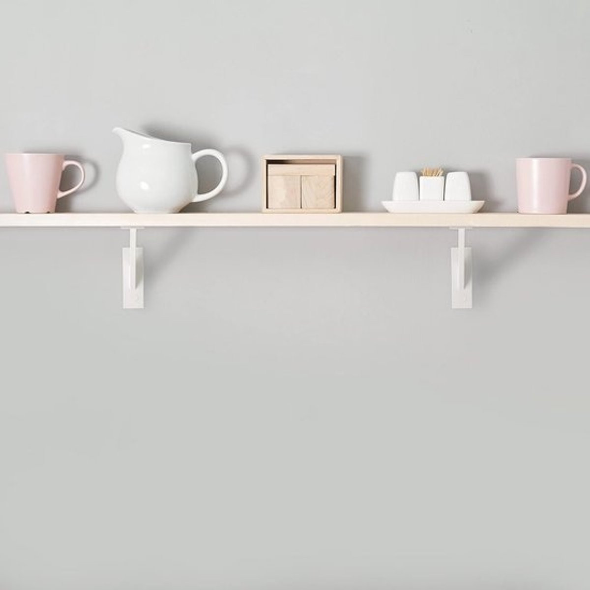 Decoratieve Plankhouder 180mm - Set van 2 wandhouders voor planken