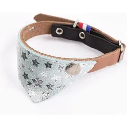 Martin Halsband Kat Miami Blauw / Bruin (30, Katze, Allgemein), Halsband + Leine