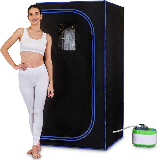Portable Sauna-Set - 177x88x88cm - Blauw/Zwart - Outdoor-Sauna-Tent
