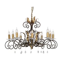 Elstead Elstead Lighting Kronleuchter Amarilli 10xE14 H:60 Ø:90 AML10-BRONZE