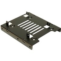Einbaurahmen 3,5" auf 2x 2,5" schwarz