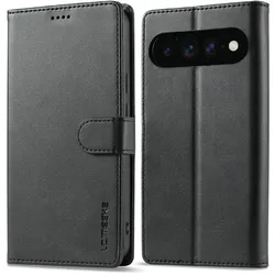 LC.Imeeke Google Pixel 11 / Pixel 11 Pro - Leder Etui Hülle (Google Pixel 11, Google Pixel 11 Pro), Smartphone Hülle, Schwarz