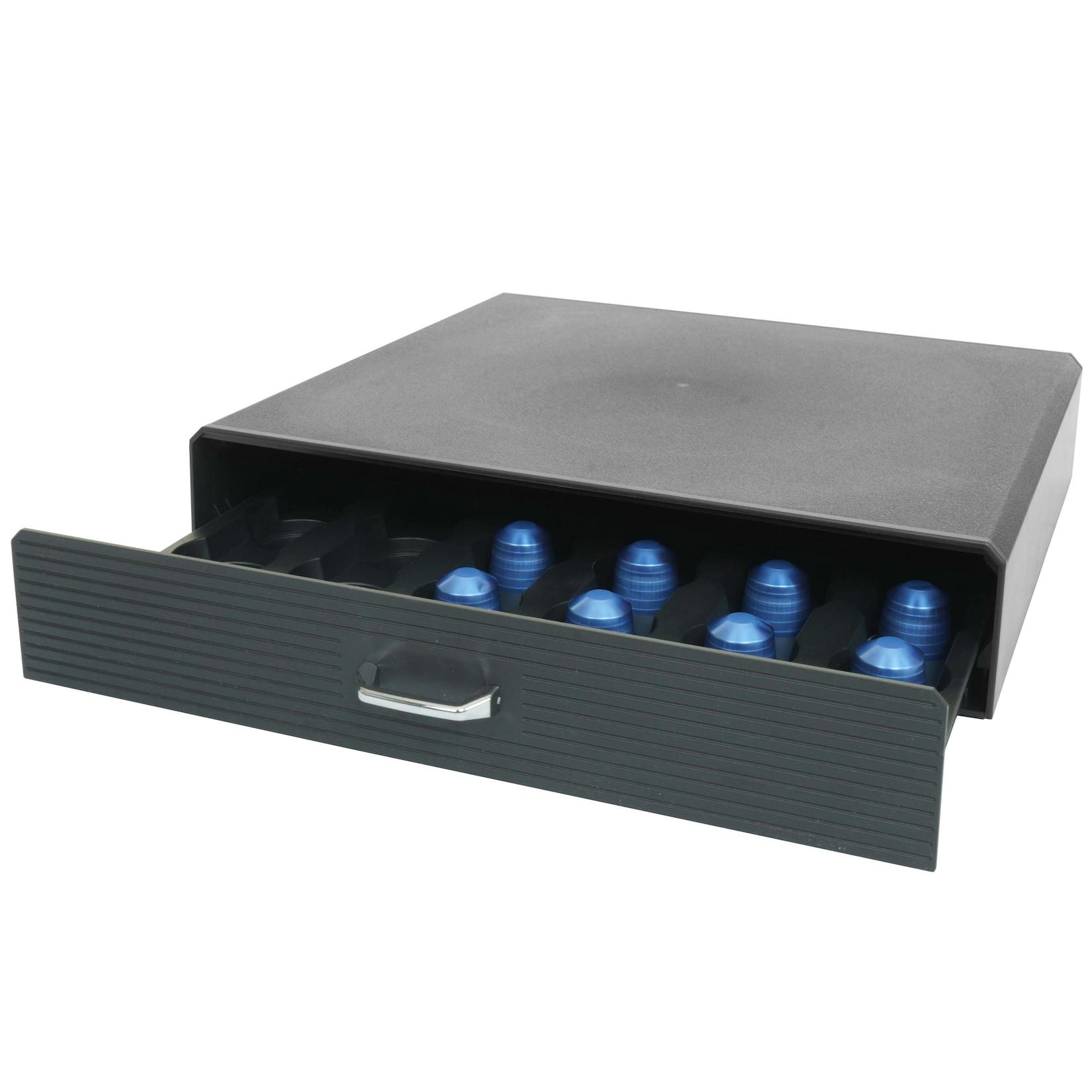 Schubladenbox für Kaffeekapseln MCW-L98, Aufbewahrungsbox mit Schublade Kiste, 7x34x31cm