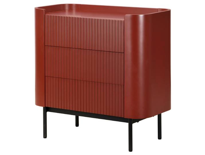 Kommode EKKOR 84cm Rot/Dunkelrot