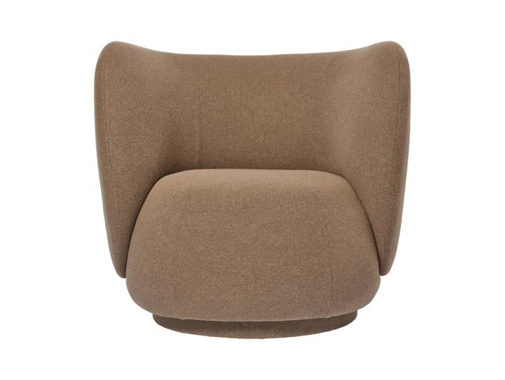 Ferm Living Rico lounge chair Sessel swivel Autum-0361 Dark Sand
