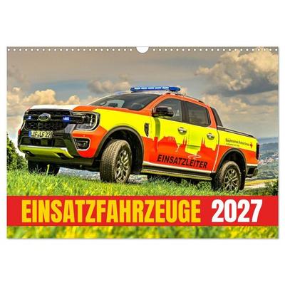 Einsatzfahrzeuge 112 (Wandkalender 2027 DIN A3 quer), CALVENDO Monatskalender