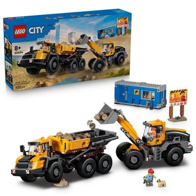 LEGO City 60494 Kipplaster und Schaufellader, Bau- und Spielset mit 2 Baufahrzeugen