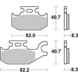 SBS Bremsbelag 835SI Offroad Sinter