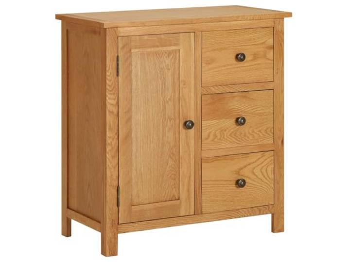 vidaXL Küchenschrank 70x35x75 cm Massivholz Eiche
