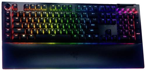 RAZER BlackWidow V4 Pro Yellow Switch Kabelgebunden Gaming-Tastatur Deutsch, QWERTZ Schwarz Beleuchtet
