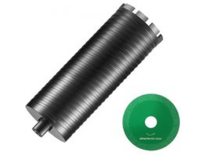 VEVOR Couronne Diamanté Humide/Sec 102 mm, Profondeur de Perçage de 241 mm, Foret à Béton avec Adaptateur de Foret Pilote et Lame de Scie, Filetage Intérieur 16-279 mm, Soudage au Laser, pour Brique