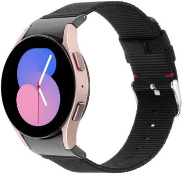 Everyday Crate Samsung Galaxy Watch 6 5 Pro Nylon Watch Band Adjustable Canvas Watch Strap black