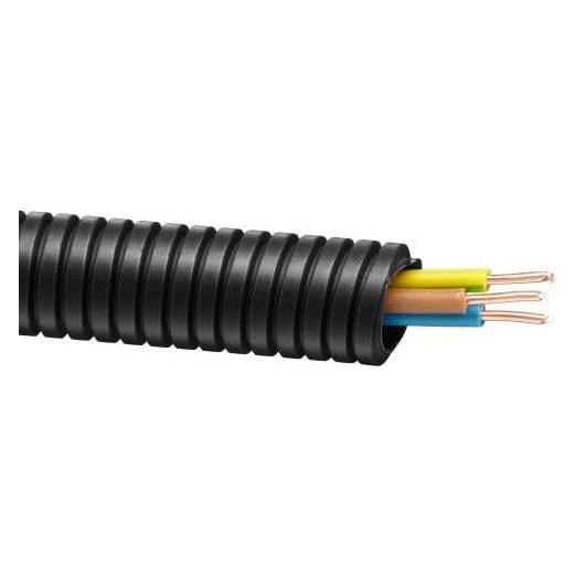 AKS Zielonka Cable in corrugated pipe RKGS 16, 3x1.5 mm², 25 m, black (25 m) (444149EX)