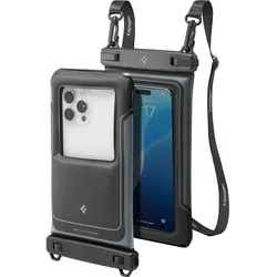 Spigen A611P Universal Waterproof Float Case 2-Pack – Vodotěsné Hülle für smartphony für 6,9" (Matte Schwarz)