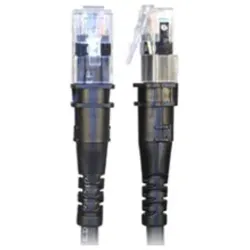 PatchSee Patchkabel ThinPatch UTP CAT 6a schwarz 2,7m (U/UTP, CAT6a, 2.70 m), Netzwerkkabel