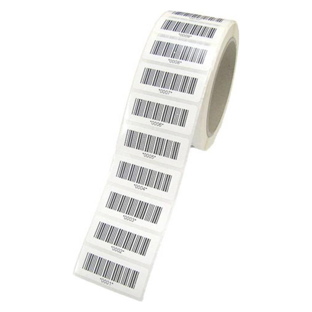 HT Instruments Barcode-Etiketten 1000 Stück auf Rolle von Nr. 3001 bis 4000 (2008553)