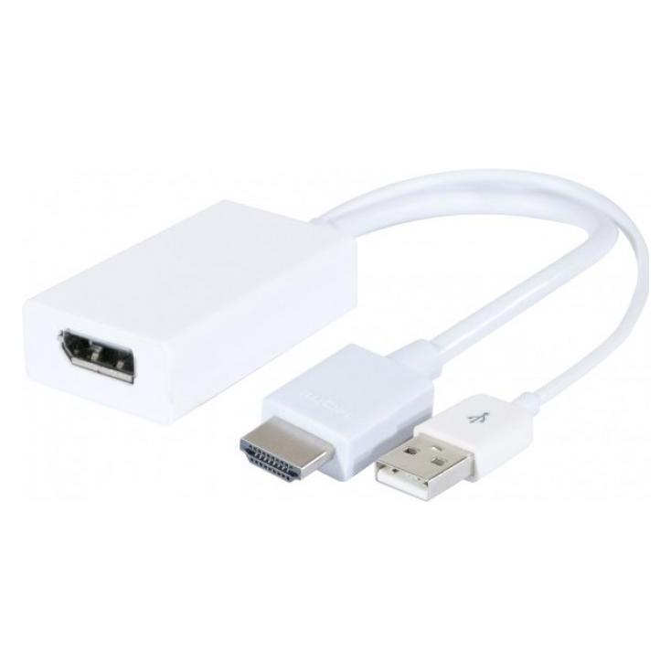 Exertis Connect HDMI zu Displayport 1.2 Konverter Zum Anschluss eines Monitors oder Beamers mit Displayport Anschlus (DisplayPort) (127389)
