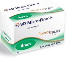 CORMAN SpA BD Microfine - 100 Aghi 32g 4mm Ago Penta Point - Aghi Sottili per Iniezioni Precise