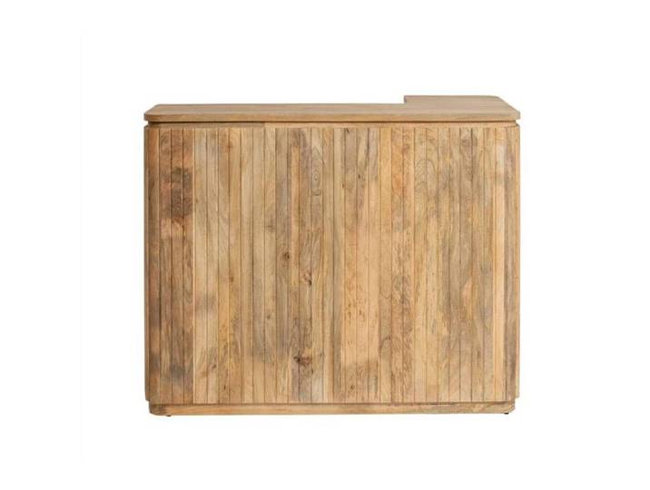 Meuble bar en angle bois de manguier Lou