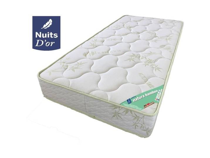 Matelas 140x190 Très Ferme en Tissu 21 CM Hauteur Maxi Mousse 35 Kg/m3 - MATELAS NATURA