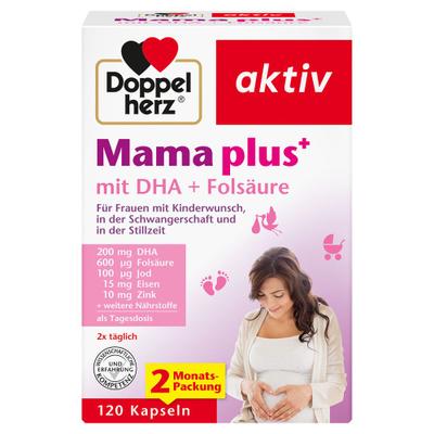 Doppelherz Mama plus mit DHA+Folsäure Kapseln 120 St