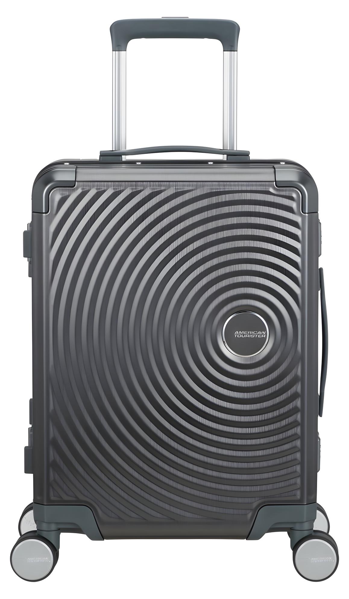 American Tourister Soundbox Alu Spinner 55 / 20 TSA Trolley Brushed Anthracite anthrazit