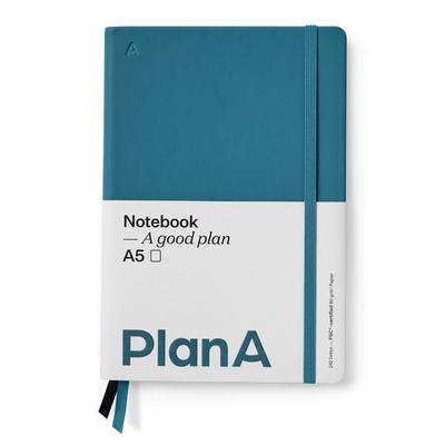 Notizbuch A5 Hardcover Blanko Pacific Blue, Gebundene Ausgabe von , Bücher.de