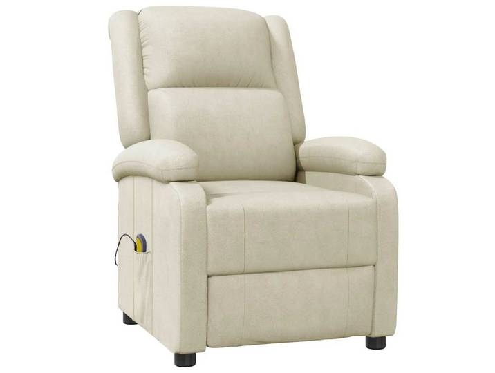 vidaXL Massagesessel Massagesessel Cremeweiß Kunstleder (1-St)