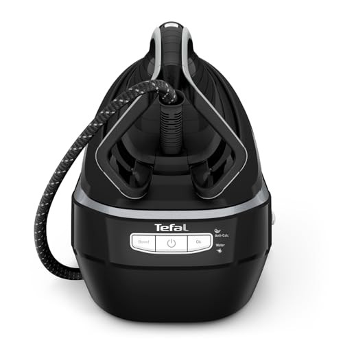 Tefal Pro Express Vision GV9821 Stoomstrijkijzer, 3000 W, Zilver/Zwart, met Durilium AirGlide Autoclean strijkzool en anti-kalk systeem