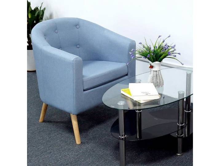 Canapé fauteuil simple - HOMEWELL - Bleu - 64*60*70cm