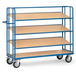 Fetra 4256 Etagenwagen Stahl pulverbeschichtet Traglast (max.): 400 kg Brillantblau (RAL 5007)