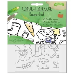 Ausmal-Tischdecke - Bauernhof