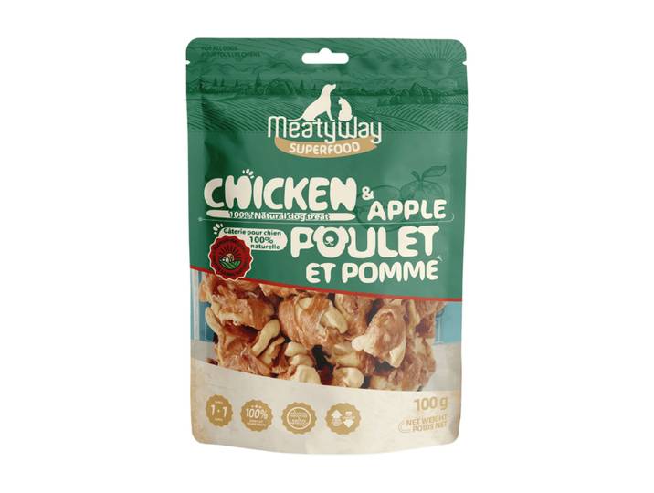 MeatyWay Poulet et pomme 100 g