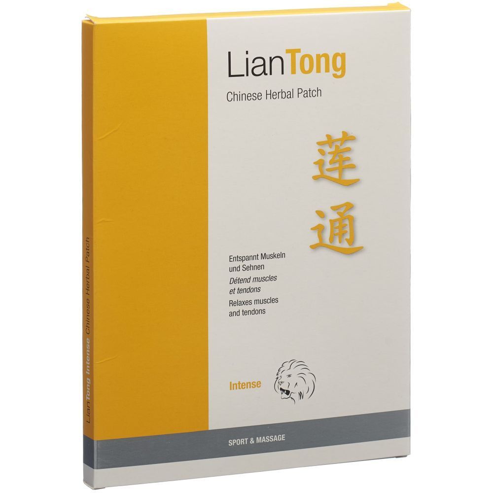 Liantong Chinese Herb Intense Patch 10x14cm 5 Stk St Pflaster