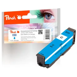 Peach Tintenpatrone cyan kompatibel zu Epson T3342, No. 33 c, C13T33424010