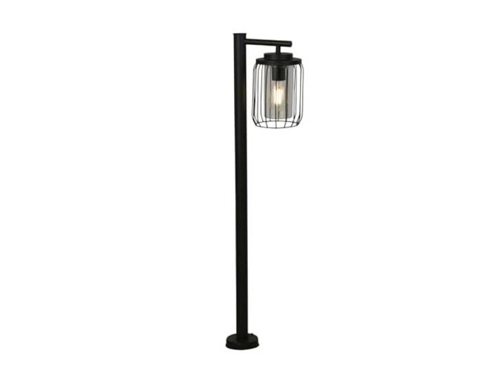 Searchlight Lighting Außenborne Filaire aus Metall, schwarz, diffuseur Polycarbonat, transparent, E27, max. 40 W, Haut, 101 cm, Länge 26 cm, Rot