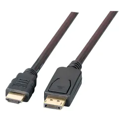 EFB K5561SW.1V2 DisplayPort/HDMI Kabel Full HD,A-A St-St, 1m, schwarz K5561SW1V2