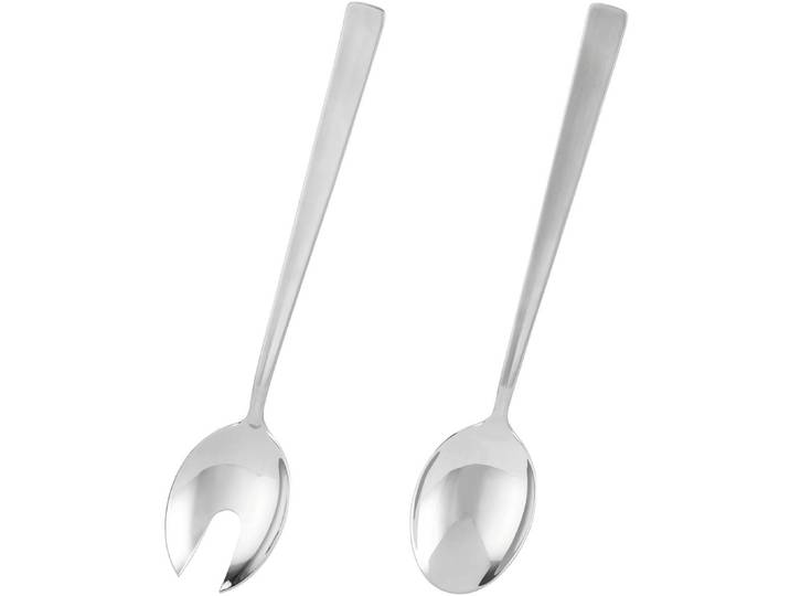 Salatbesteck RÖSLE, silber (edelstahlfarben), Edelstahl 18/10, Kochbesteck-Sets, Salatbesteck, Servieren von Lebensmittel, Edelstahl 18/10, spülmaschinengeeignet