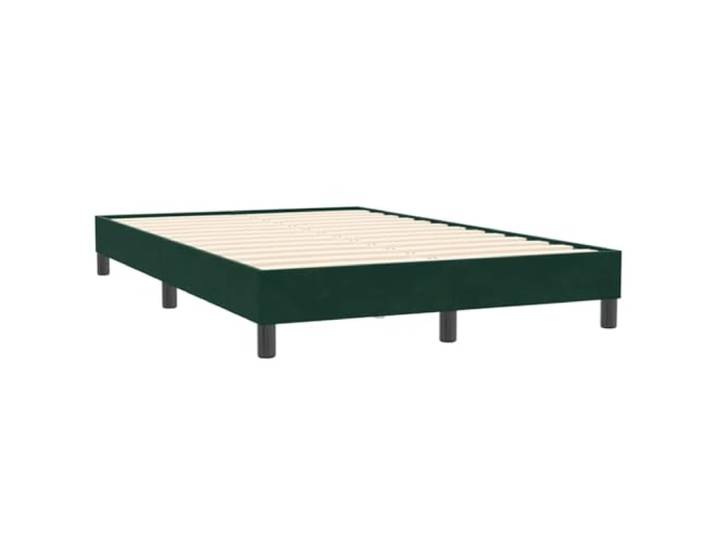 PUGYNBK Bettgestell ohne Matratze, Samt, Dunkelgrün, 120 x 210 cm Lattenrost, stabile Beine, weicher Stoff, optimale Unterstützung für Schlafzimmer