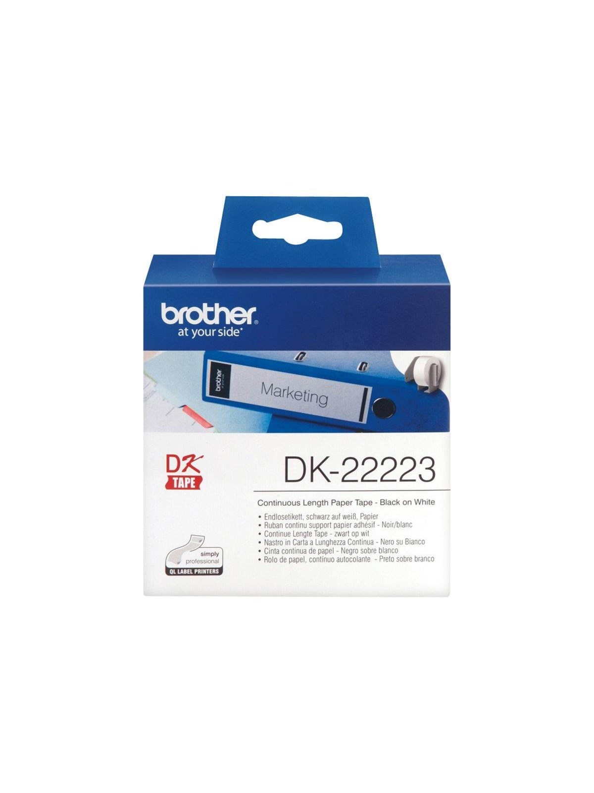 Brother Label roll/white 50mmx30 48m f Q