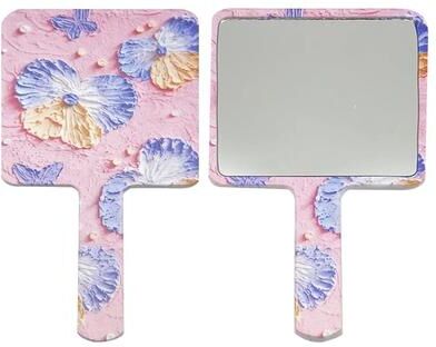 Uplift Picks Flower Handheld Makeup Mirror Portable Tabletop Vanity Mirror For Women 03