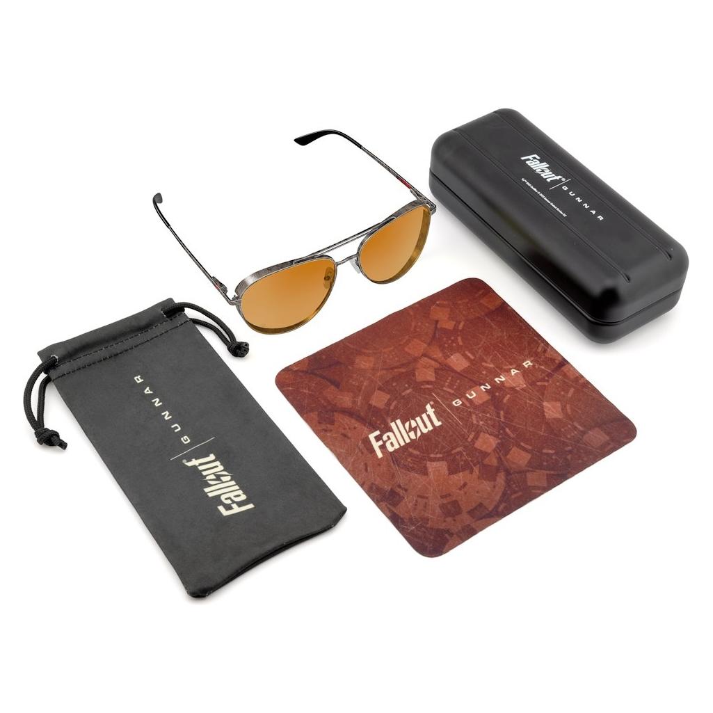 Gunnar Fallout: Brotherhood of Steel - Gaming-Brille in Gunmetal mit Amber-Max-Gläsern (FAL-05012)