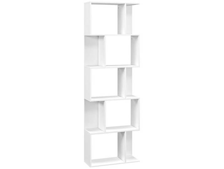 Bibliothèque design 5 étagères CAMARA blanche