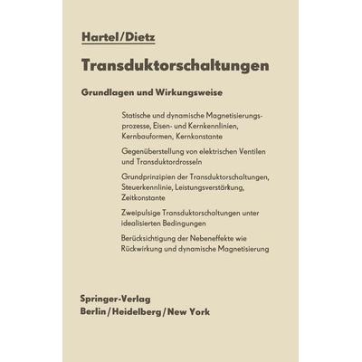 Transduktorschaltungen, Taschenbuch von Walter Hartel,Helmut Dietz, Springer Berlin, 978-3-540-03528-2
