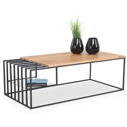 Couchtisch JUBA (LBH 120x60x40 cm) - schwarz - LBH 120x60x40 cm