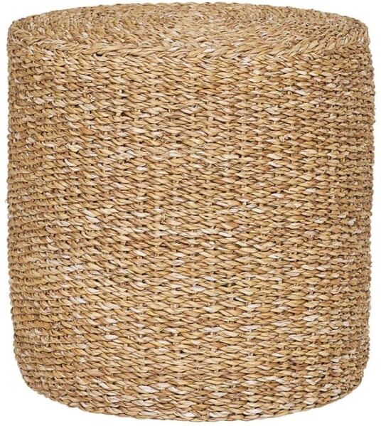 Best Mobilier Pouf en jute naturelle beige Beige 40x40x40cm