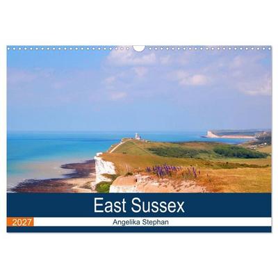 East Sussex (Wandkalender 2027 DIN A3 quer), CALVENDO Monatskalender