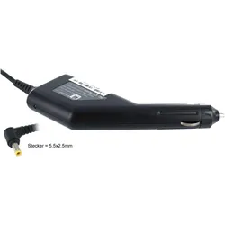 AGI KFZ Ladekabel kompatibel mit Asus S56C (65 W), Notebook Netzteil, Schwarz