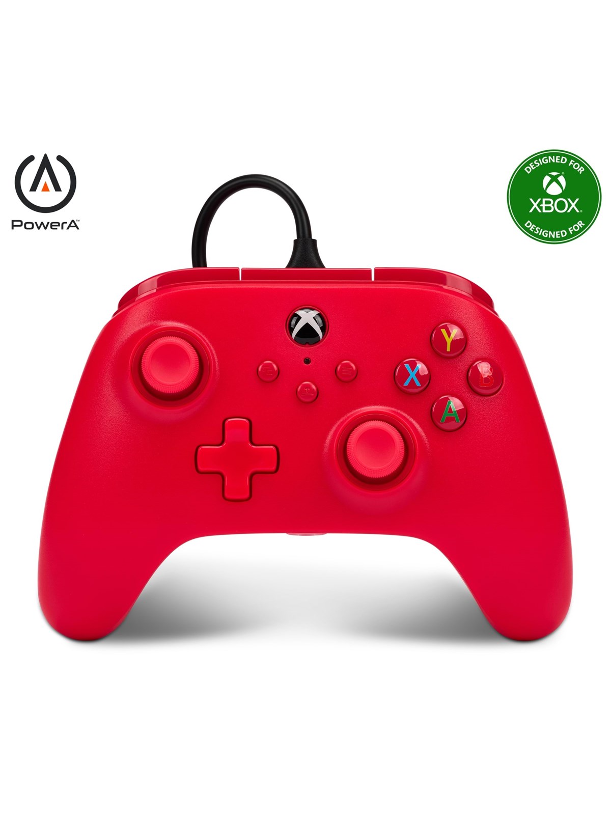PowerA Kabelgebundener Controller für Xbox - Rot - Wired Controller - Microsoft Xbox One