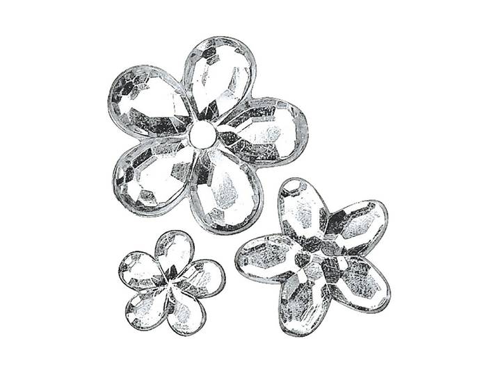 Rayher Acryl-Strassblüten 5-10 mm 310 Stück